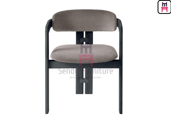 Integrated Cushion Ash Wood Chair W57cm Electroplating Feet For Hotel