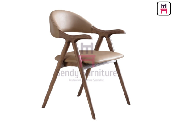 Mua Ghế ăn bằng da gỗ xám màu nâu với gối tay online manufacture