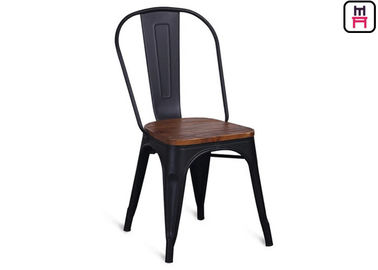 Mua Chiều cao 86cm Ghế nhà hàng kim loại đen Ghế Bar Tolix Ghế gỗ online manufacture