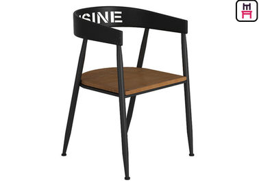 Mua Bar Cafe Ghế kim loại thương mại với ghế gỗ, ghế ăn kiểu dáng công nghiệp online manufacture
