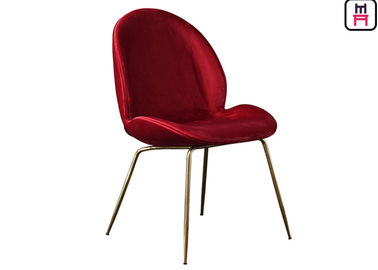 Mua Chiếc ghế bằng nhung màu đỏ xanh Velvet, Phòng ăn Ghế bằng kim loại Chân online manufacture