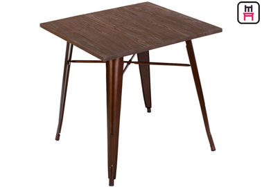 Mua Quare Counter Chiều cao Bàn ăn, Solid gỗ Top Metal Bast Replica Tolix ăn bàn online manufacture