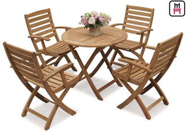 Mua Hình chữ nhật / Vòng / Quảng trường Folding Bàn Và Ghế Đồ gỗ Nội thất Solid Wood Sets online manufacture