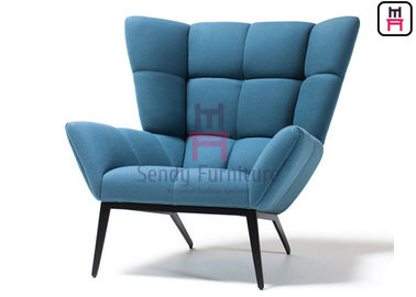Mua Ghế sofa đơn bọc vải, Ghế sau lưng cao với đế kim loại đen online manufacture