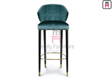 Mua Phong Cách sang trọng Nhà Hàng Cung Cấp Thanh Phân Màu Xanh Lá Cây Nhung Tro Gỗ Với Feet online manufacture