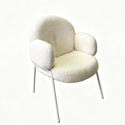 Mua Ghế ăn bọc vải Boucle hiện đại với khung có thể tháo rời cho mục đích thương mại & gia đình online manufacture