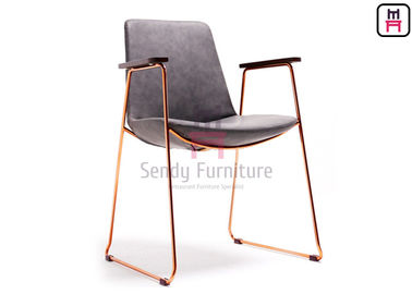 Mua Ghế tay bằng thép không gỉ Rose Gold Ghế bọc da cổ online manufacture
