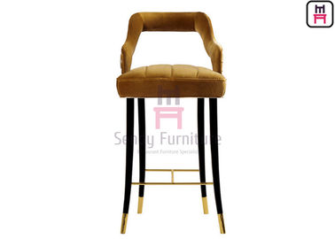 Mua Nhà hàng bọc nhung nhung Ghế đẩu gỗ cứng Ash có tựa lưng rỗng online manufacture