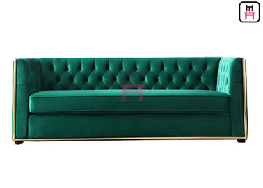 Mua Vintage Luxury Studded Upholstered Restaurant Gian hàng 3 chỗ ngồi với nhung online manufacture