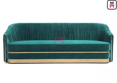 Mua Bộ ghế sofa nhà hàng nhung xanh được bọc đệm bằng các phụ kiện bằng thép không gỉ online manufacture