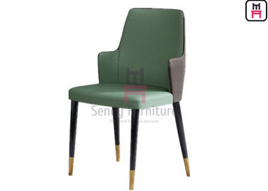 Mua Ghế nhà hàng khách sạn bọc da sinh thái màu xanh lá cây với chân gỗ rắn online manufacture