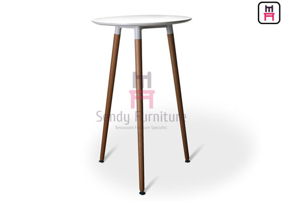 Mua Bàn bar nhà hàng MDF trắng 2ft H100cm với chân gỗ rắn online manufacture