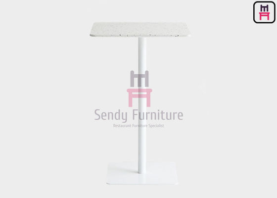Mua Terrazzo Top H105cm Bàn thanh vuông OEM Bàn thanh thép sơn tĩnh điện online manufacture
