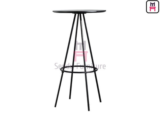 Mua Bàn cao MDF hình tròn 2ft có chỗ để chân để kê lại và sử dụng quầy bar online manufacture