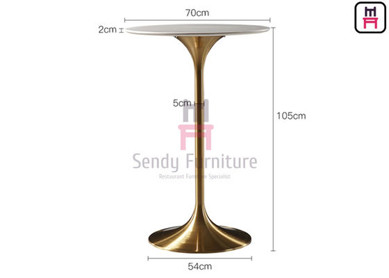 Mua Chiều cao 105cm Nhà hàng MDF Bàn bar Chiều cao 0,2cbm Bàn hoa tulip tròn bằng thép không gỉ online manufacture