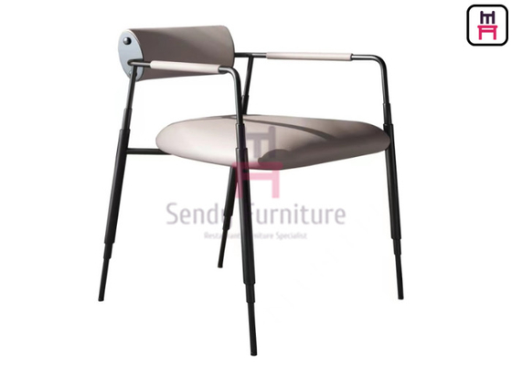 Ghế ăn bằng thép không gỉ với đệm đệm để sử dụng tại quán bar