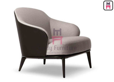 Ghế da màu đen thoải mái 79 * 86 * 80cm Kích thước cho văn phòng / Hành lang