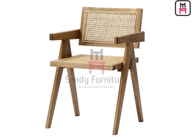 Ghế ăn bằng mây làm bằng tay theo phong cách Đông Nam Á Ghế ăn khung gỗ chắc chắn