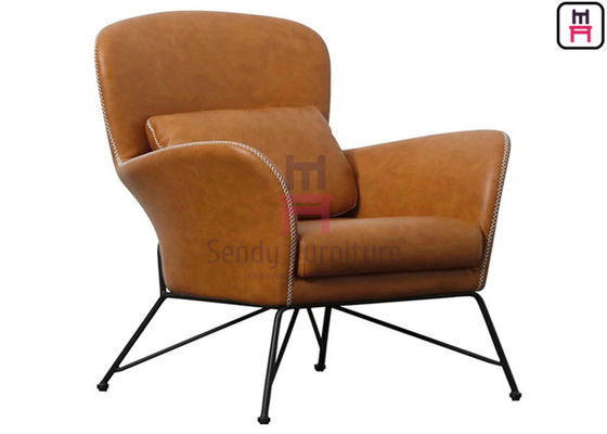 Tay vịn chân kim loại lưng cao 0.55cbm Ghế sofa đơn
