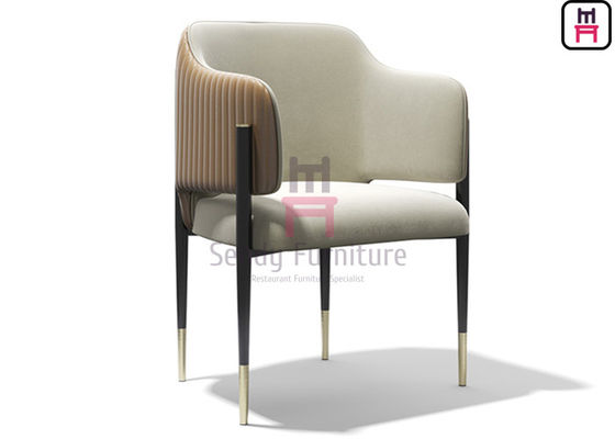 0.33cbm Ghế da hở lưng có bọc ghế Khung kim loại có tay vịn