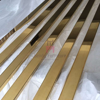 Bảng màu đồ nội thất mạ điện vàng chải SS 2.7m