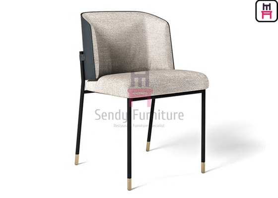 Ghế nhà hàng bằng kim loại hình ống H78cm ODM Ghế ăn không tay bọc nệm