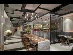 Ghế ăn bằng da gỗ xám màu nâu với gối tay