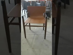 Ash Wood Frame Nhà hàng Ghế phòng ăn Tay vịn hiện đại cho sảnh khách sạn