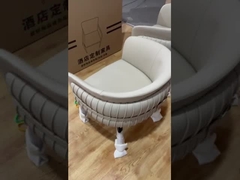 Ghế Gỗ Nhà Hàng Bọc Da Nỉ Đệm H77cm