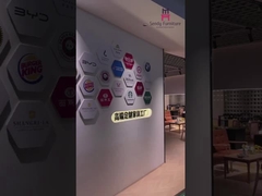 ghế nhà hàng bằng kim loại lưng rỗng với da bọc