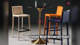 Ghế nhà hàng bằng gỗ nguyên khối cho phòng ăn trang nhã