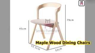 Ghế Nhà Hàng Gỗ Maple Tiện Nghi & Phong Cách
